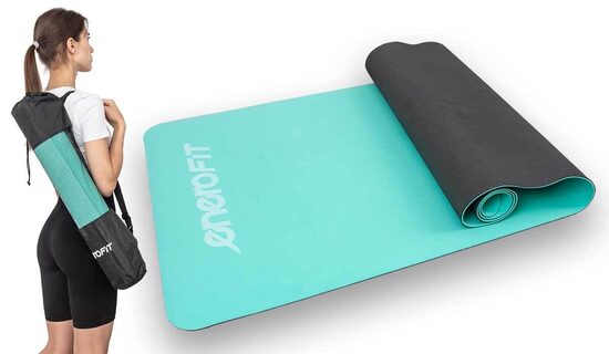 Jogas un Fitnesa paklājs EneroFit gaiši zils