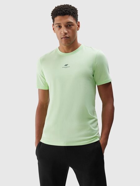 Men's regular plain T-shirt - light green